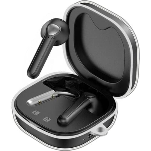 Soft TPU Case Protective Cover Wireless Earphones Cover Earphone Case With Keychain For Sound PEATS TrueAir2 Earbud