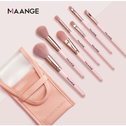 MAANGE 7/11/14PCS Makeup Brushes Tool Set With Bag Cosmetic Powder Eye Shadow Foundation Blush Beauty Make Up Brush Maquiagem