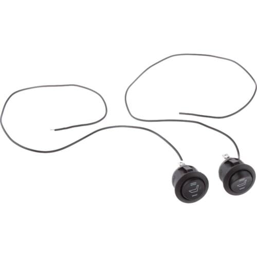 Heated Seat Kits For Two Seats Seat Heater Hi / Lo / Off Round Rocker