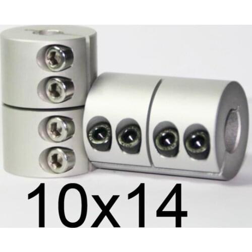 NEW 10x14 Rigid clamping screws Solid Coupling,10mm 14mm shaft butt-muff coupler for stepper motor D32 L45