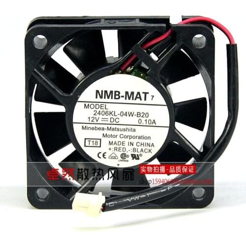 New original NMB 6CM 2406KL-04W-B20 6015 12V 0.10A cpu silent cooling fan