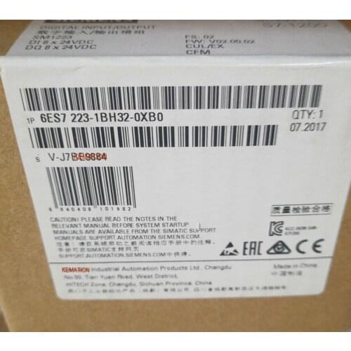 Original 6ES7223-1BH32-0XB0 Simatic S7-1200 Digital I/O SM 1223 6ES7 223-1BH32-0XB0 8 DI/8 DO 6ES72231BH320XB0