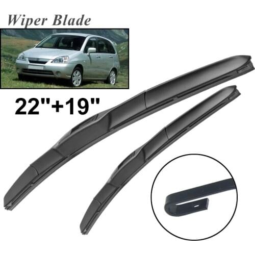Okowiper RHD & LHD Front Wiper Blades For Suzuki Liana Hatchback 2001 - 2003 Windshield Windscreen Front Window 22"+19"