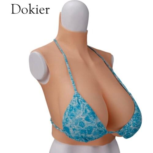 Dokier crossdressering silicone breast forms fake boobs cosplay tits shemale transgender drag queen transvestite C D F H CUP