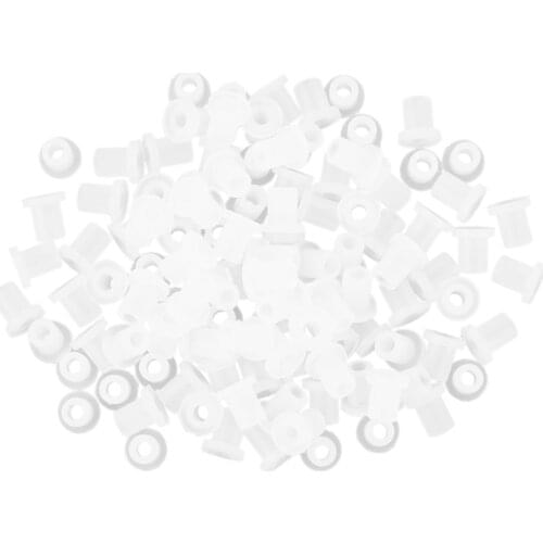 100PCS Tube Rubber Hollow Sealing Plug Cartridge Elbow Stopper Fitting