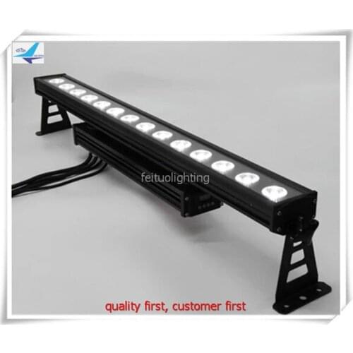 2pcs/lot New IP65 dot control pixel 14x18W led wall washer RGBWAUV 6 in1 Linear Bar DMX outdoor wall washer led stage light