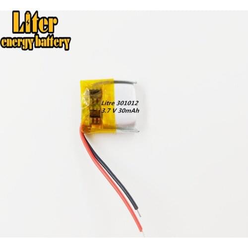 301012 301014 301214 3.7V 30mAh Rechargeable Lithium li Polymer Battery For bluetooth headset Mp3