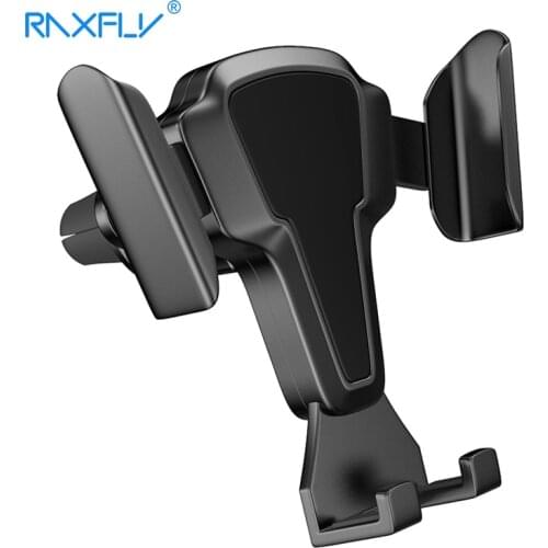 RAXFLY Auto Lock Car Holder For Phone in Car Air Vent Mount No Magnetic Mobile Phone Holder Stand For iPhone Xiaomi Samsung