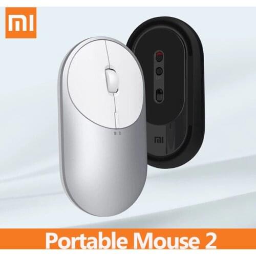Xiaomi Wireless Portable Mouse 2 Bluetooth 4.2 Dual Mode 2.4GHz Optical Mouse 4000DPI Adjustable For Laptop PC