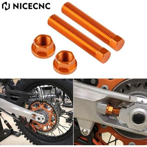 M10x50 Rear Axle Blocks for KTM 250 300 350 450 530 EXC EXC-F XC XCF XCW 125-690 SXS SMC R ENDURO R 105-450 SX SX-F 2007-2021