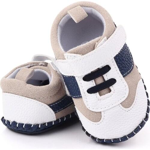 Fashion Casual Baby Boy Shoes For 1 Year Old PU Non-Slip Newborn Shoes Toddler Shoes For First Walkers Infant Baby Schoenen