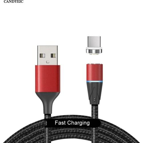 Fast Charging USB C Magnet Charger For Samsung Galaxy Fold Redmi Note 7 Huawei Mate X LG V50 G8s ThinQ Moto G7 Play Magnet Cable