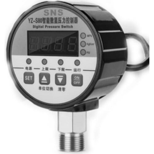 Digital pressure switch controller intelligent electrical contact pressure gauge pump negative pressure DC12V AC24V AC220V/380V