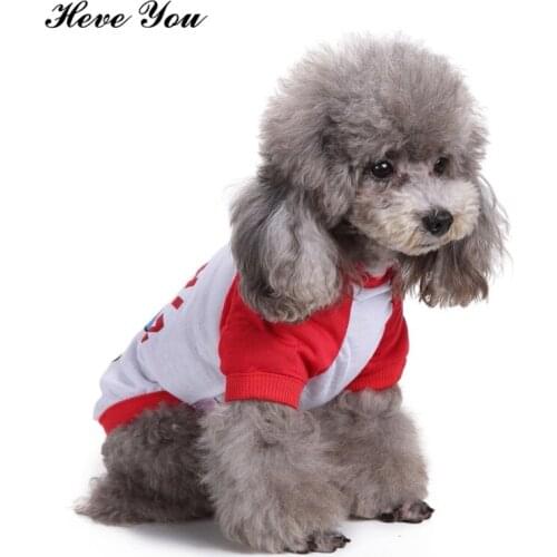 Heve You Clothes Cute Cotton Dolphin Printed Dog Costume Pet Coat Jacket for Kitten Puppy Chihuahua Clothes Cat Clothing 2 Color