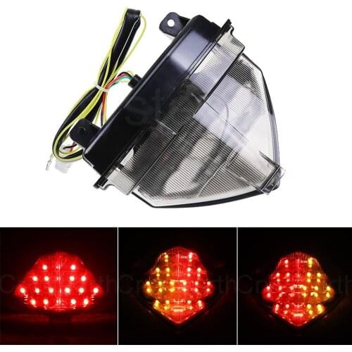 Smoked Motorcycle Tail Light Brake Turn Signals Integrated LED Light For Yamaha YZF R1 YZF-R1 YZFR1 2004 2005 2006 04 05 06