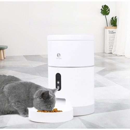 Automatic Cat and Dog Feeder, Smart WiFi/Video Version 4L Automatic Feeding Programmable Pet Feeder with Timer WiFi Version