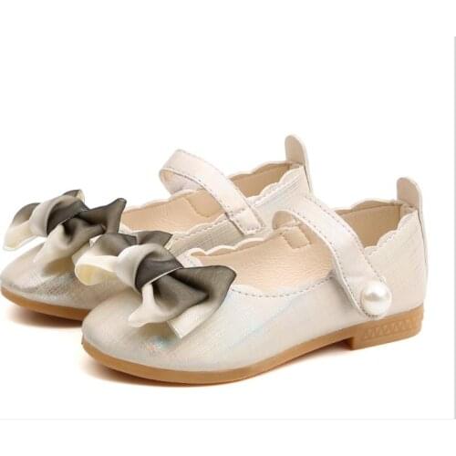 Fashion party girls shoes new fashion baby children kids girl princess leather white shoe spring autumn size 21~36 over 2 years
