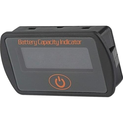 MACTANT Battery Monitor 12-48V Digital Battery Capacity Tester Percentage Level Voltage Meter 6V-63V LCD Display Indicator CN