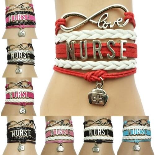 New Arrival Infinity Love Nurse Bracelet-Best Friendship Career Bracelets Business Gifts