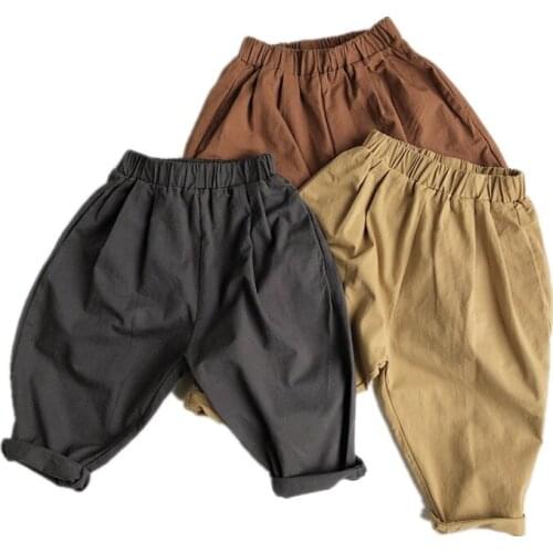 6M to 5 years baby & kids boys girls loose pants children fashion solid spring summer cotton casual harem trousers pant clothing