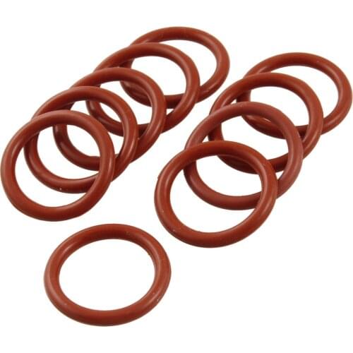 Uxcell 10 Pcs Industrial Silicone O Ring Seal Gasket 19mm x 25mm x 3mm