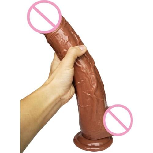 33.5*6CM Realistic Big Super Huge Dildo Flexible Dick With Strong Suction Cup Cock Anal butt Plug Adult large Penis For Women