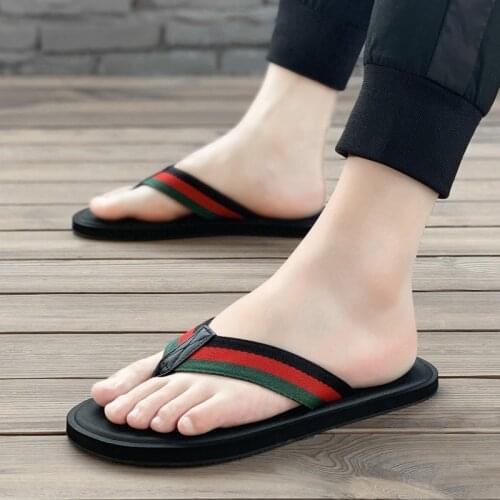 Luxury Slippers Men Casual Shoes Non-slip Brands Flip Flops Male Summer Outdoor Beach Sandals Clip Toe Slides Big Size 46