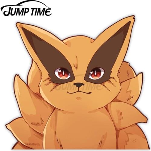 Jump Time 13 x 9.8cm Vinyl Car Stickers Kurama Anime Avatar Car Decals Cute Windows Motorcycle Waterproof Car Accessories