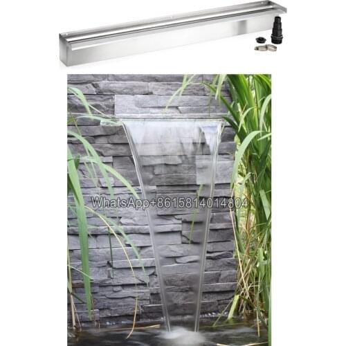Water curtain wall decoration landscape fountain,Garden fish pond landscaping waterfall device,stainless steel waterfall nozzle