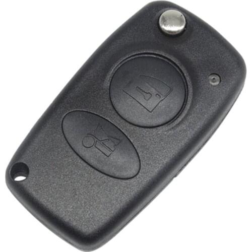 XRSHKEY 2 Buttons New Style Remote Flip Folding Car Key Shell For Alfa FOB Replacement Car Key Case SIP22 Uncut Blank Blade