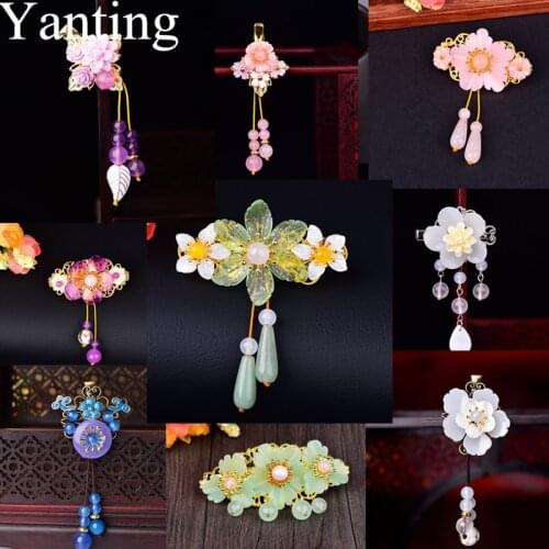 Yanting Colorful Handmade Hair Clips Wedding Accessories Women Hair Jewelry Hairpins For Women Head Jewelry Princess Crown Gift