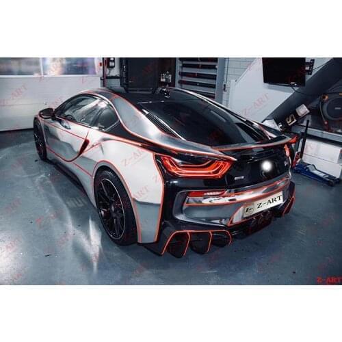 Z-ART carbon fiber rear wing for I8 carbon fiber rear spoiler for I8 2014-2019 carbon fiber rear boot spoiler