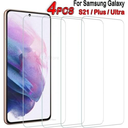 4PCS Glass For Samsung Galaxy A32 A52 A72 A42 A21 A41 M10 M21 M31 A31 A11 A12 Screen Protector For Samsung S21 Plus S20 FE Glass