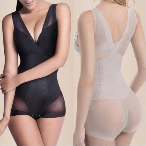 Women Shapewear Firm Tummy Control Full Dress Skirt Slip Body Shaper Underbust Rompers Seamless Underwear L XL XXL