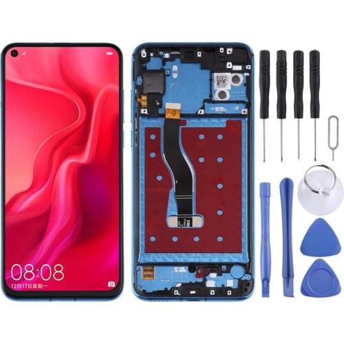 LCD Screen and Digitizer Full Assembly with Frame for Huawei Nova 4
