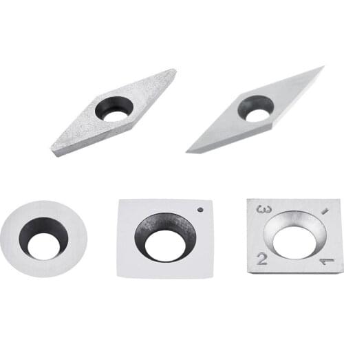 10pcs Wood Carbide Insert Cutters For Wood Turning Tool Woodworking Lathe Tool