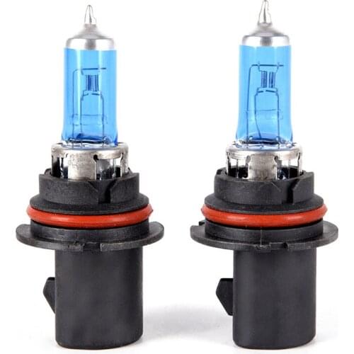 2pcs/lot White 12V 100/80W HB5 9007 Super Car Dark Blue Glass Halogen Lamps Automotive Bulbs Headlights