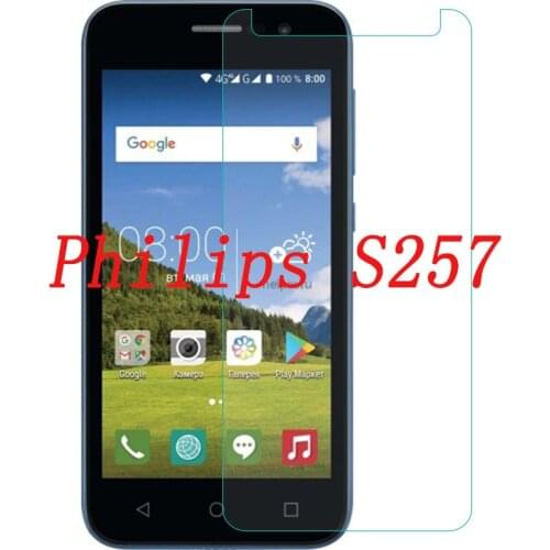 2PCS NEW Screen Protector phone For Philips S257 phone Tempered Glass SmartPhone Film Protective Screen Cover