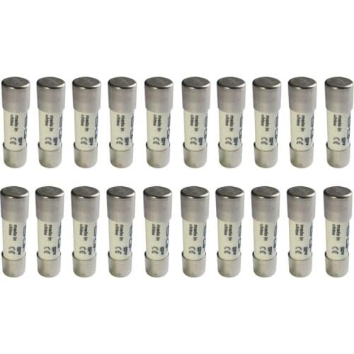 20 Pcs 1000 VDC Fuse Solar PV Explosion-Proof Fuse Silver - 15A & 16A