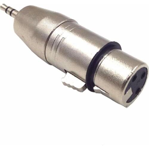 3.5mm (1/8") TRS Jack Male to XLR 3 Pin Female Stereo Audio Microphone Adapter