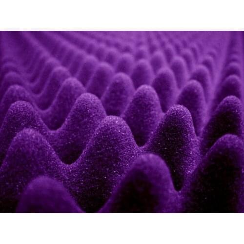 8PCS Wave Sound Insulation Auditorium Acoustic Panel, Purple acoustic foam Eggcrate Foam with Self Adhesive