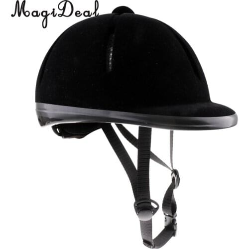 Velvet Equestrian Rider Safety Head Hat Body Protectors Riding Equipment For Kids Children 48-54cm Horse Riding Helmet