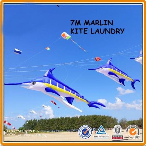 Free shipping 7m Marlin Line Laundry inflatable kite nylon ripstop various colors kite software outdoor toys factory kite flying