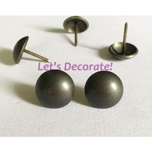 Free DHL/ 1500pcs D16mm*20mm Up-Grade Japanese Brass Plated Sofa Decorative Tacks, Hobnails, Upholstery Nails, Vintage Nails