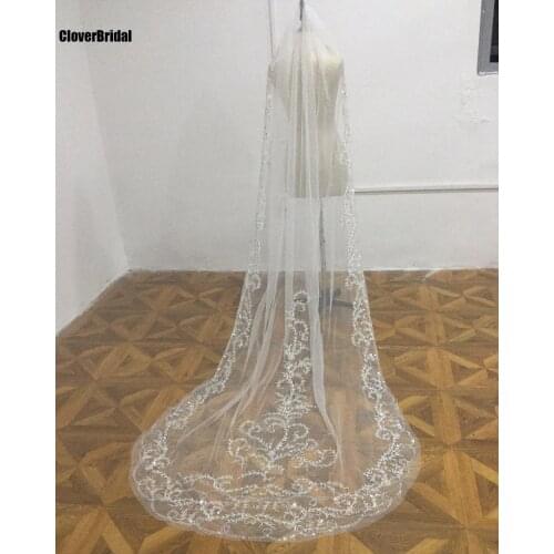 Свадебные длинные фаты CloverBridal China At AliExpress