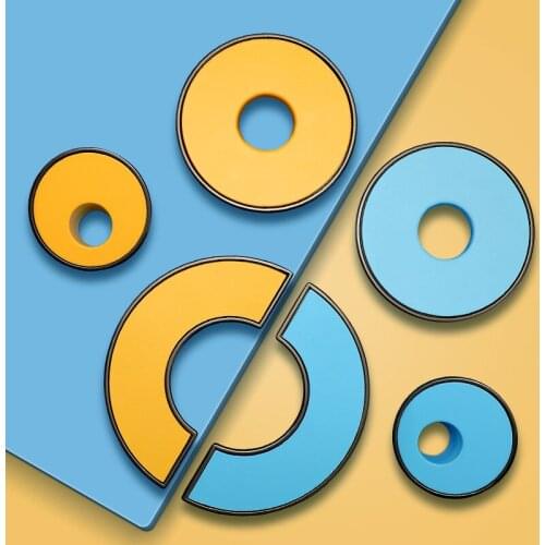 Childrens Room Blue/Yellow Zinc Alloy Cabinet Door Handles Drawer Pulls Furniture Handle Hardware