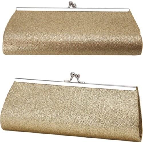 FGGS Women Glitter Clutch Purse Evening Party Wedding Banquet Handbag Shoulder Bag