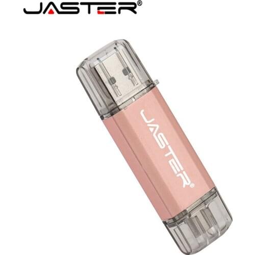 JASTER USB 3.0 TYPE-C USB Flash drives Pen Drive for Android system 4GB 8GB 16GB 32GB 64GB External Storage 2 in 1 Pendrive
