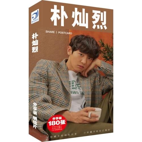 Kpop EXO Exo-K Park Chan-yeol Chanyeol Fanart Postcard Post Cards Sticker Artbook Gift Cosplay Props Book Set 180PCS Collection