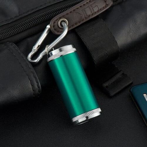 Creative Ashtray Stainless Steel Portable Metal Ashtray Outdoor Keychain Portable Accessories Lighter Men and Women Accessories